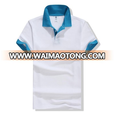 190G Summer Plus Size 3XL New men 65 cotton 35 polyester polo shirt short sleeve cotton plain solid color polo shirts