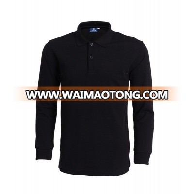 260G Long sleeve activity polo shirt men cotton corporate culture overalls custom advertising printed logo polo shirt