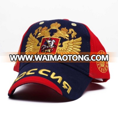 Explosion outdoor sports leisure golden double-headed eagle baseball cap