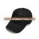 Custom Plain Embroidery Black Cotton Baseball Hat